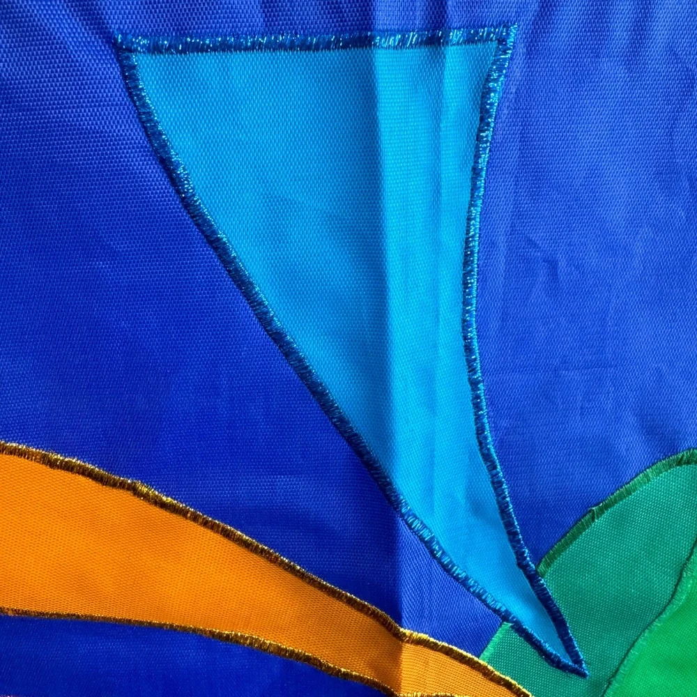 Vintage‎ birthday cake 1997 nylon flag